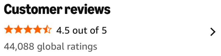 Customer reviews for the Fire HD 10: 4.5 out of 5 and 44,088 global ratings.